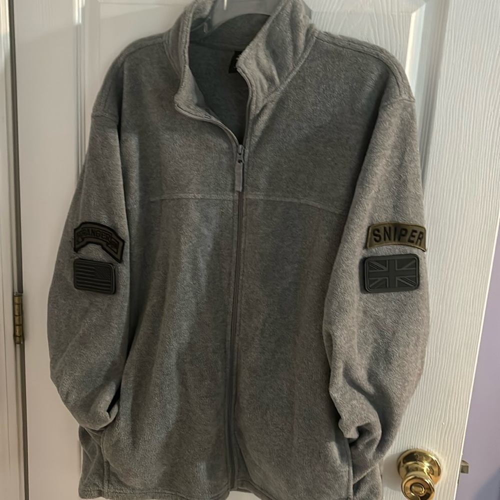 Men’s fleece jacket zip up with pockets